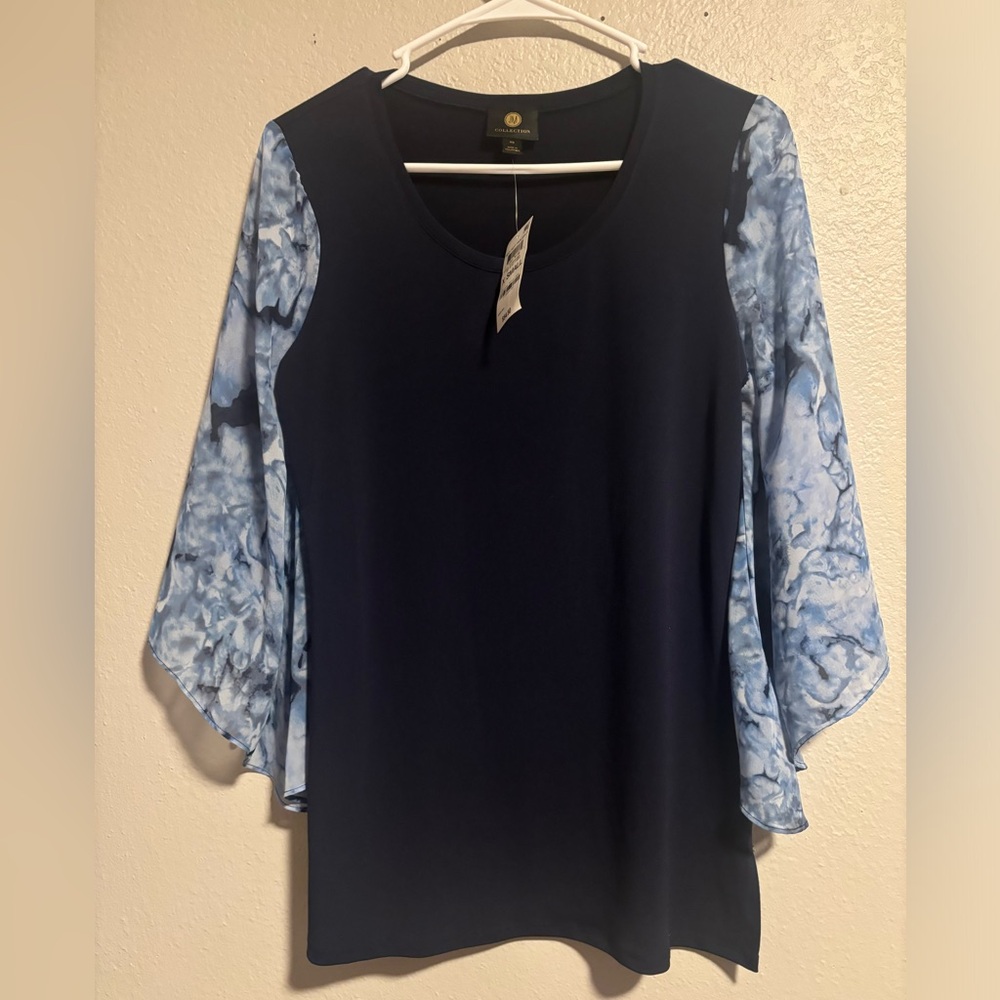 NWT JM Collection 3/4 Sleeve Blouse